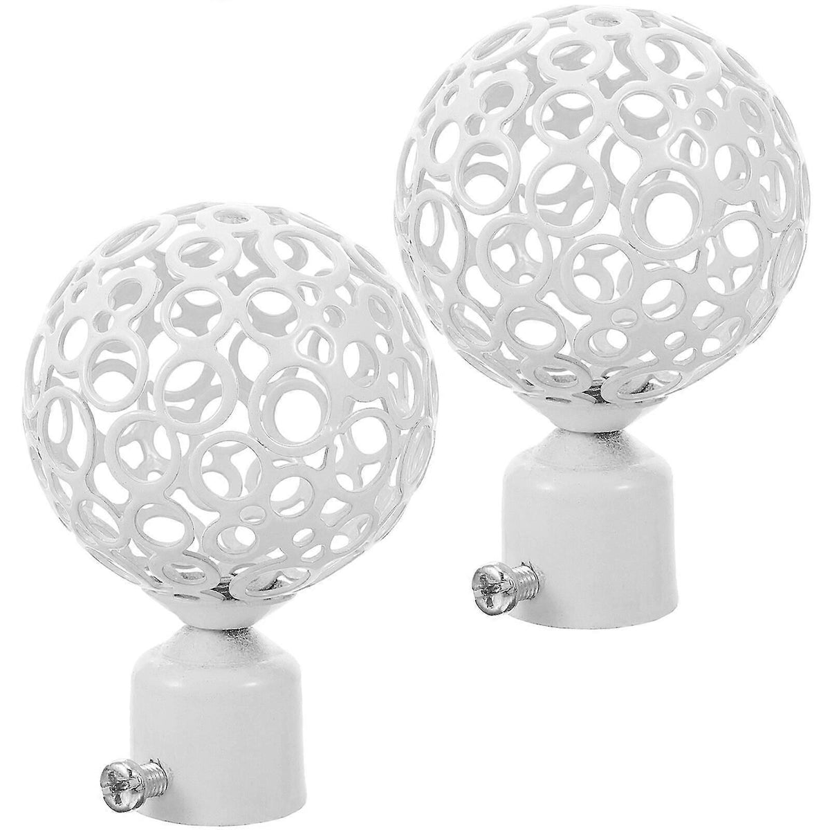 2pcs Curtain Rod End Caps, Decorative Window Finials