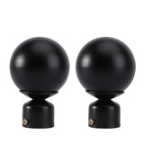2pcs Decorative Curtain Rod End Caps, Plug Style Rod Decor