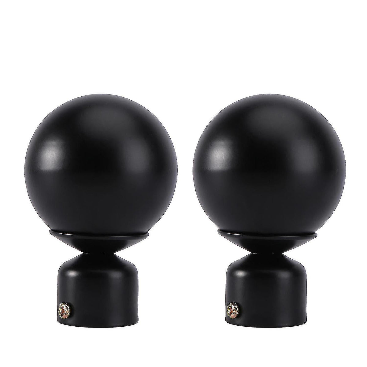 2pcs Decorative Curtain Rod End Caps, Plug Style Rod Decor