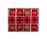 40Pcs 3/6cm Xmas Tree Ball Pendant-Red