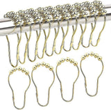 30pcs Stainless Steel Shower Curtain Hooks Gold Curtain Hooks