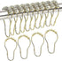 30pcs Stainless Steel Shower Curtain Hooks Gold Curtain Hooks