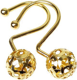 12pcs Gold Shower Curtain Hooks Rings Set Bathroom Curtain Hooks