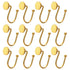 Metal Shower Curtain Hooks Heavy Duty Decorative Curtain Rod Hooks