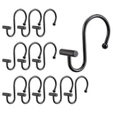 Rust-Proof Metal Shower Curtain Hooks Rings Decorative Bathroom Curtain Hooks