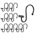Rust-Proof Metal Shower Curtain Hooks Rings Decorative Bathroom Curtain Hooks