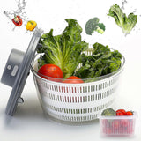 Automatic Electric Salad Spinner, Rechargeable Quick Lettuce Dryer