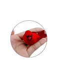 12Pcs Artificial Bird Ornament for Home-Red