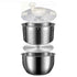 6L Stainless Steel Salad Spinner with PP Lid, Fruit & Veg Washer