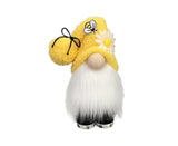 Doll Ornament Adorable Fine Workmanship Plush Bumble Bee Gnome Decoration for Home Desktop-Yellow
