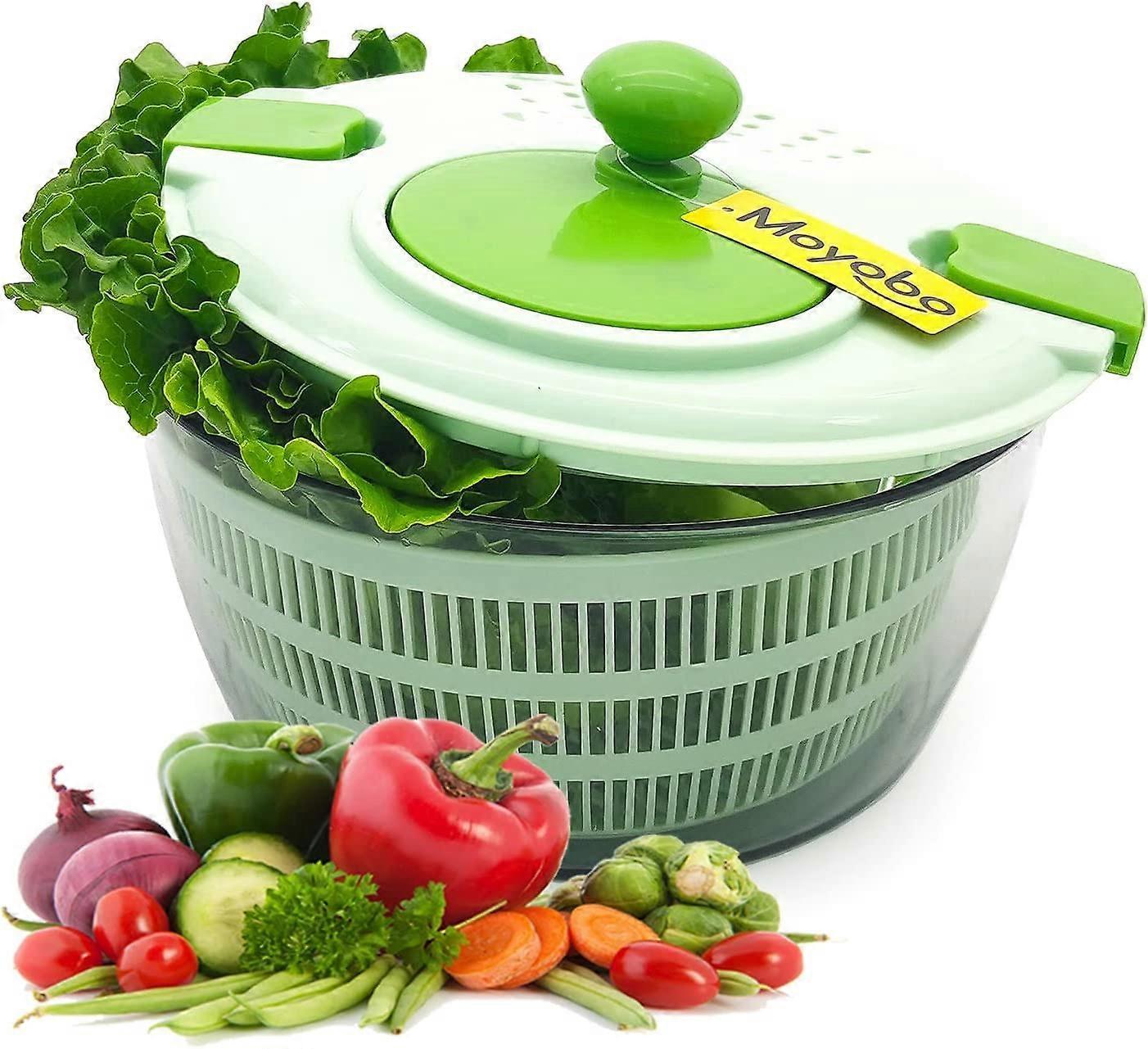 Salad Spinner 4.3Qt Quick Dryer for Lettuce, Fruits & Vegetables