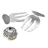2pcs Salad Claw Stainless Steel Salad Hands Serving Tools