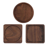 3pcs Square Wooden Drink Coasters Cup Mats
