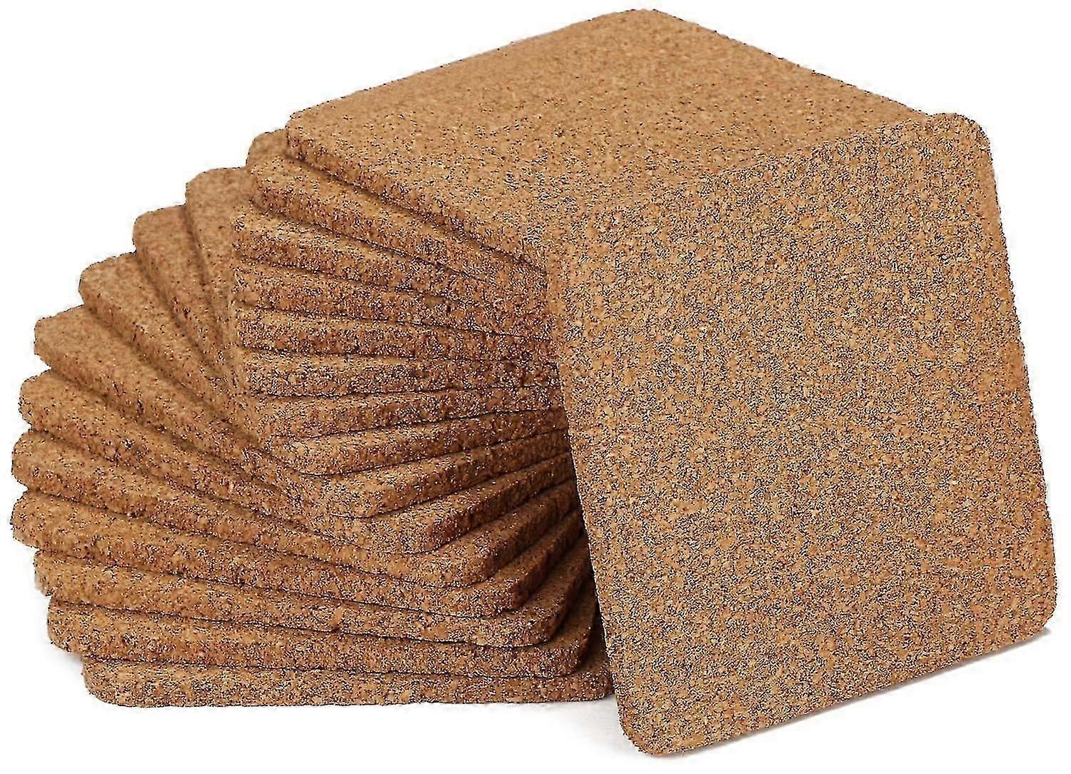 20pcs Round Cork Drink Coasters for Glasses
