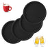 4pcs Silicone Drink Coasters Non-Slip Cup Mats for Hot Cold Drinks Coffee