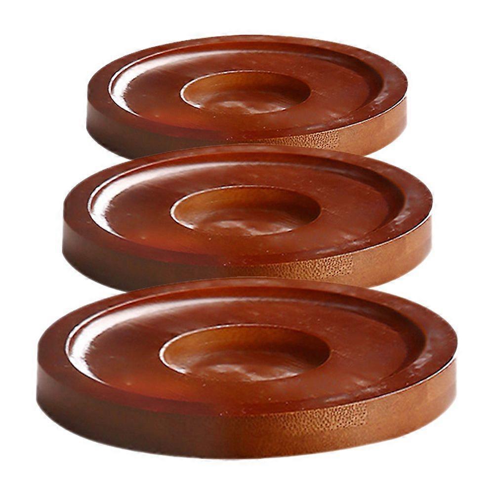 3pcs Wooden Whisky Glass Coasters Drink Cup Pads