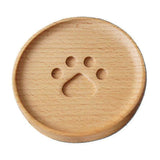 Wooden Log Drink Coasters Insulation Pad for Tea Cup