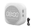 Q12 Bluetooth-compatible 5.0 Multifunctional Alarm Clock Subwoofer Speaker Support TF Card - White
