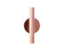 Wall Mounted Adhesive Metal Dried Flower Vase Tube Home Garden Balcony Decor-Rose Gold