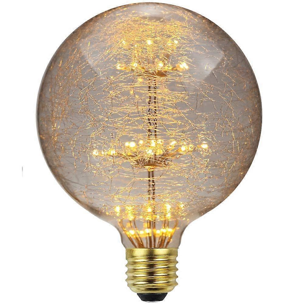 LED Vintage RGB Fireworks Bulb Decorative Warm Light E27 G125