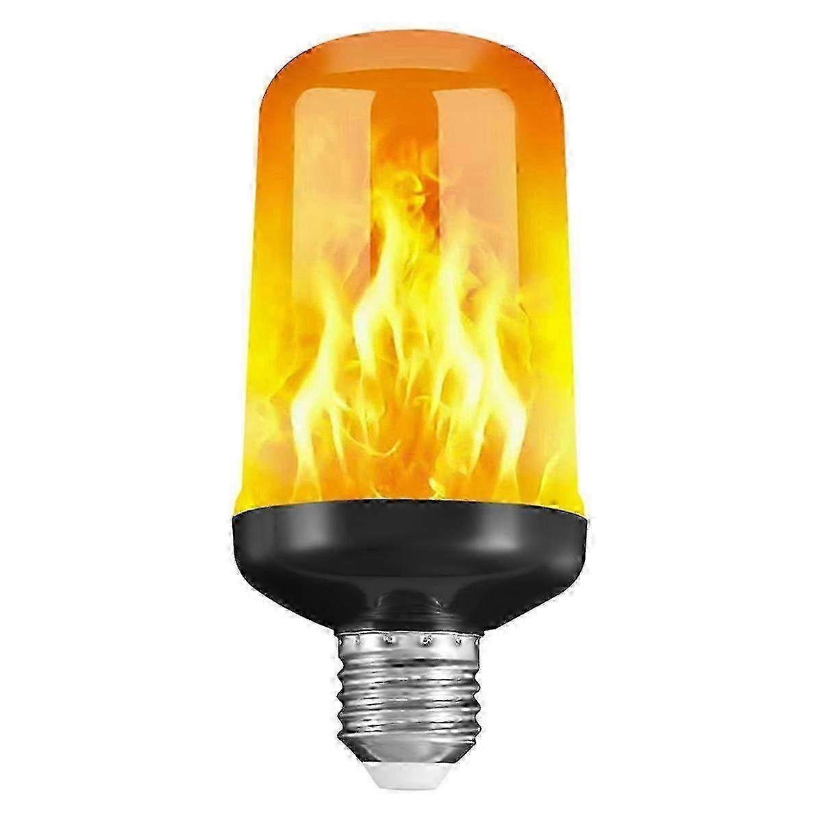 LED Flame Effect Bulb E27 Decorative Fire Flicker Black-B