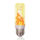 LED Flame Effect Light Bulb E27 Gravity Sensor Fire Decor