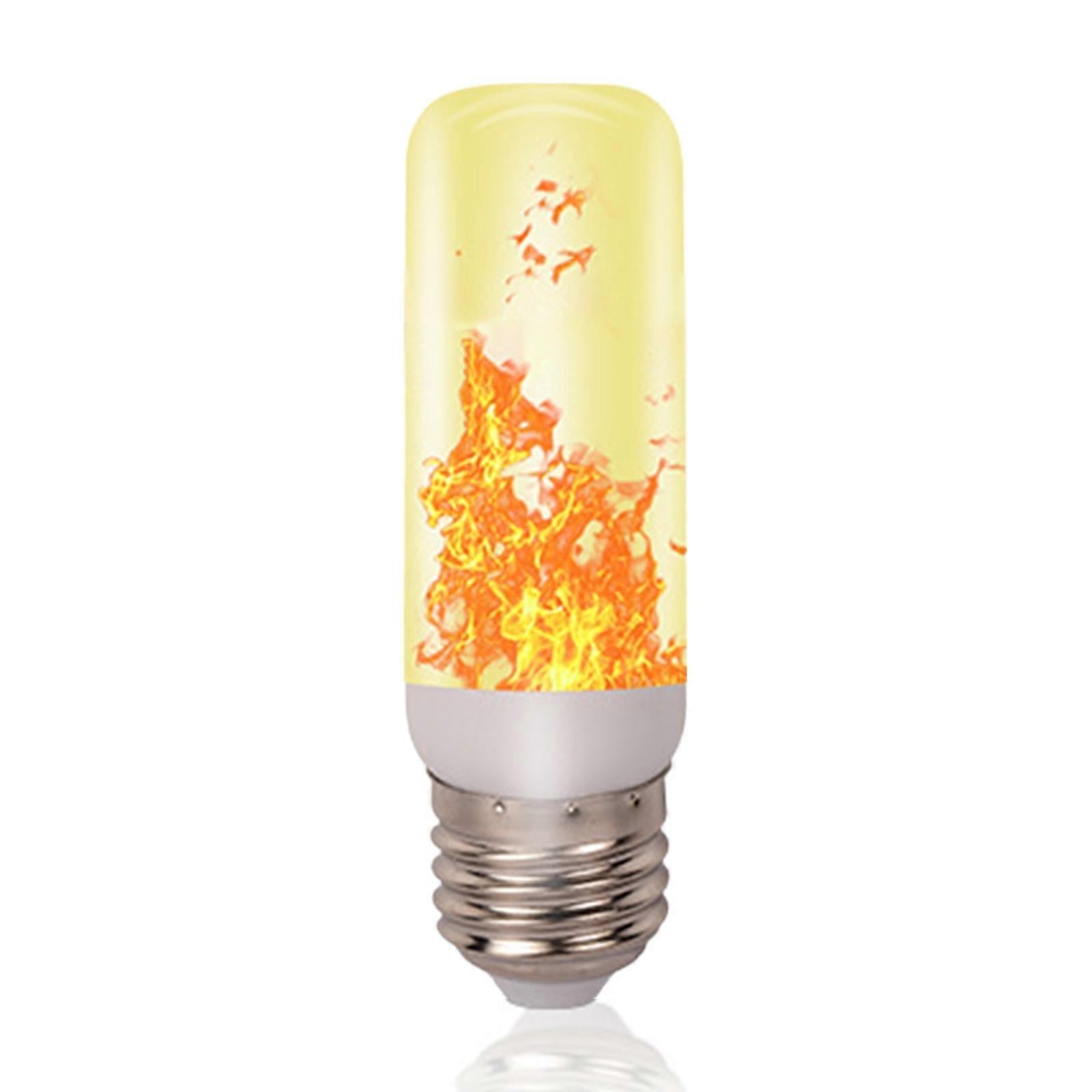 LED Flame Effect Light Bulb E27 Gravity Sensor Fire Decor