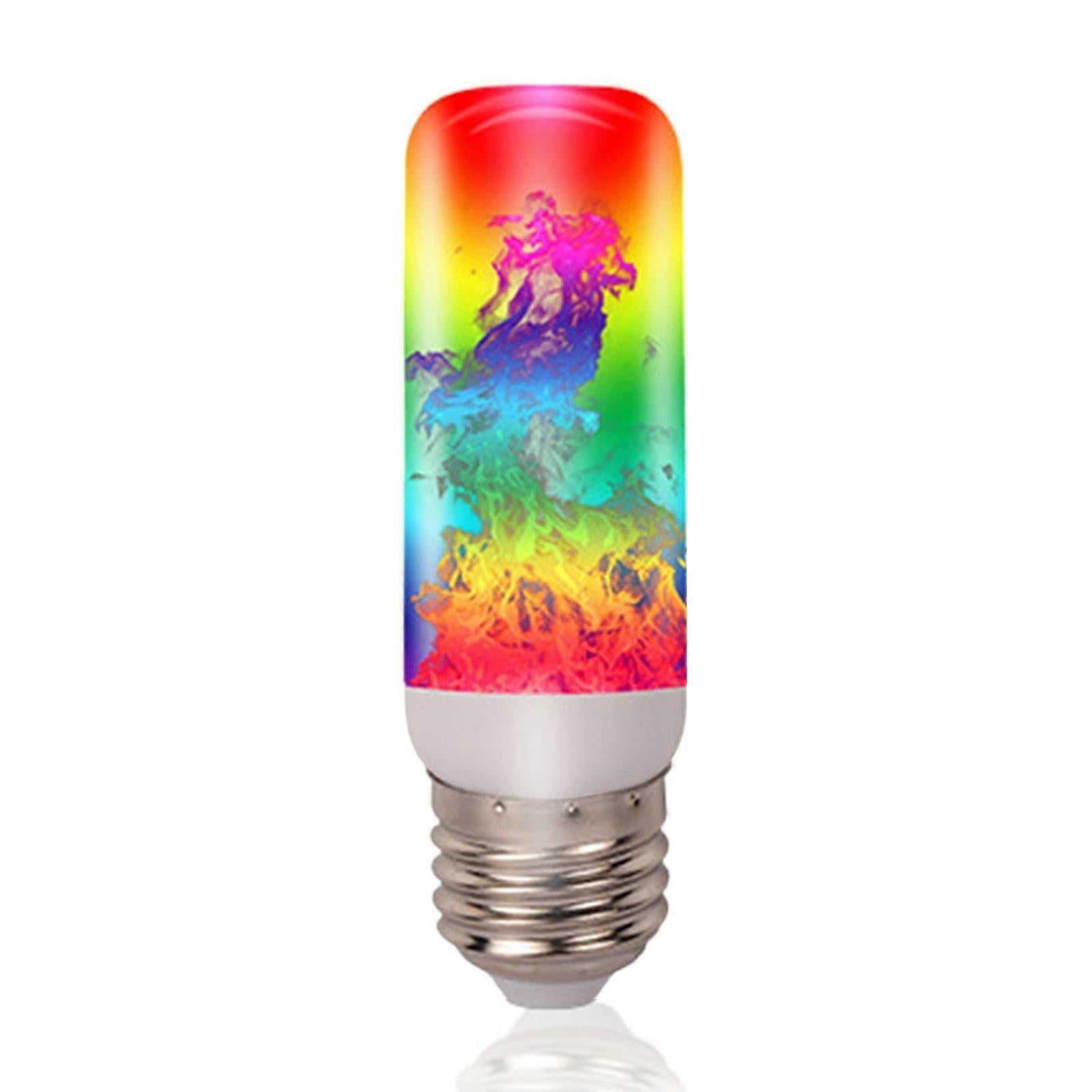 LED Flame Effect Bulb E27 4 Modes Gravity Sensor Flickering Fire Lamp