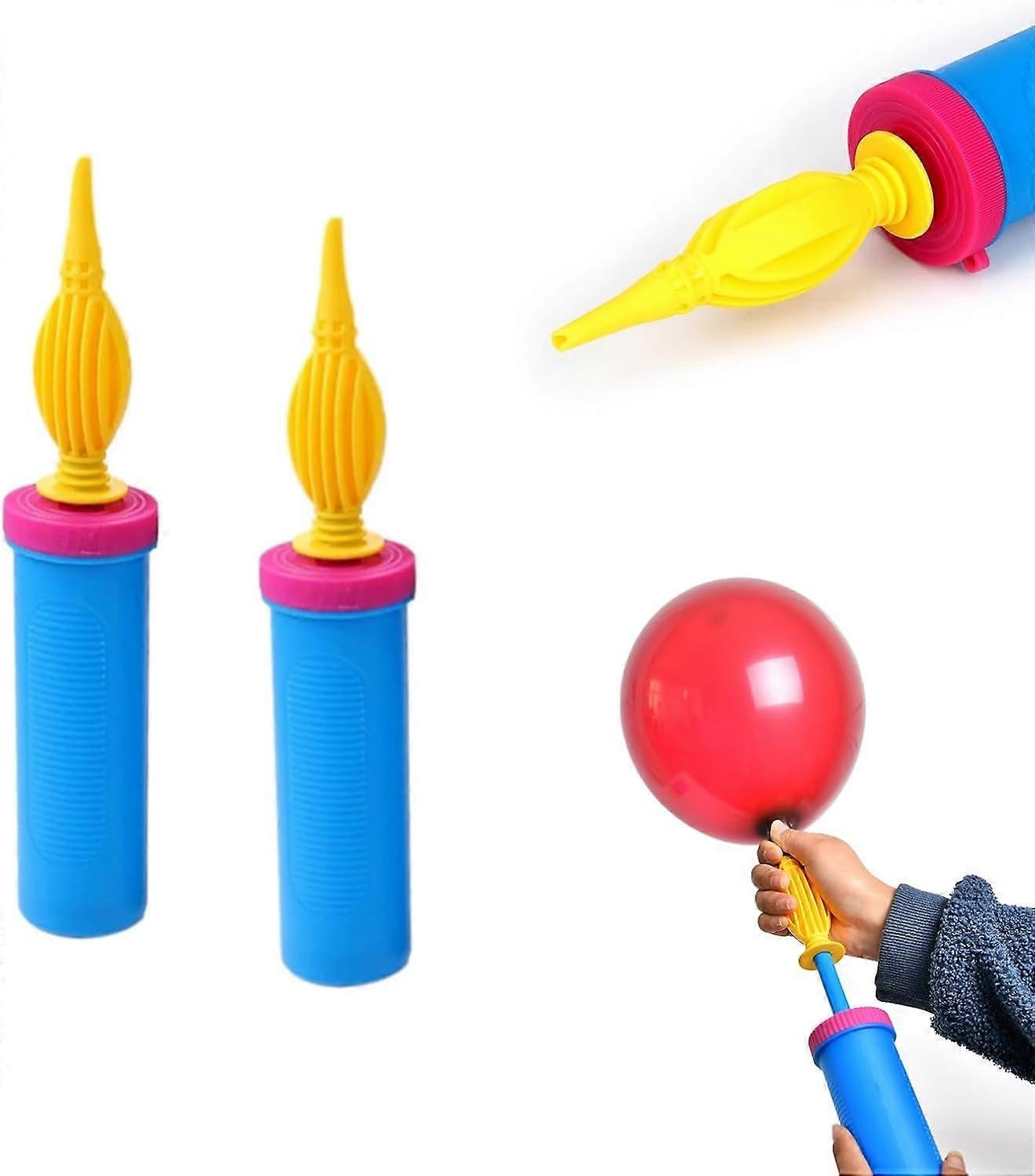 2pcs Manual Balloon Pump Hand Air Pump for Birthday Wedding Balloons