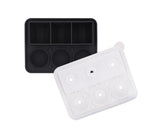 Ice Cube Mold Food Grade Quick Release Silicone Funnel Design Ice Ball Mold for Whiskey-Black