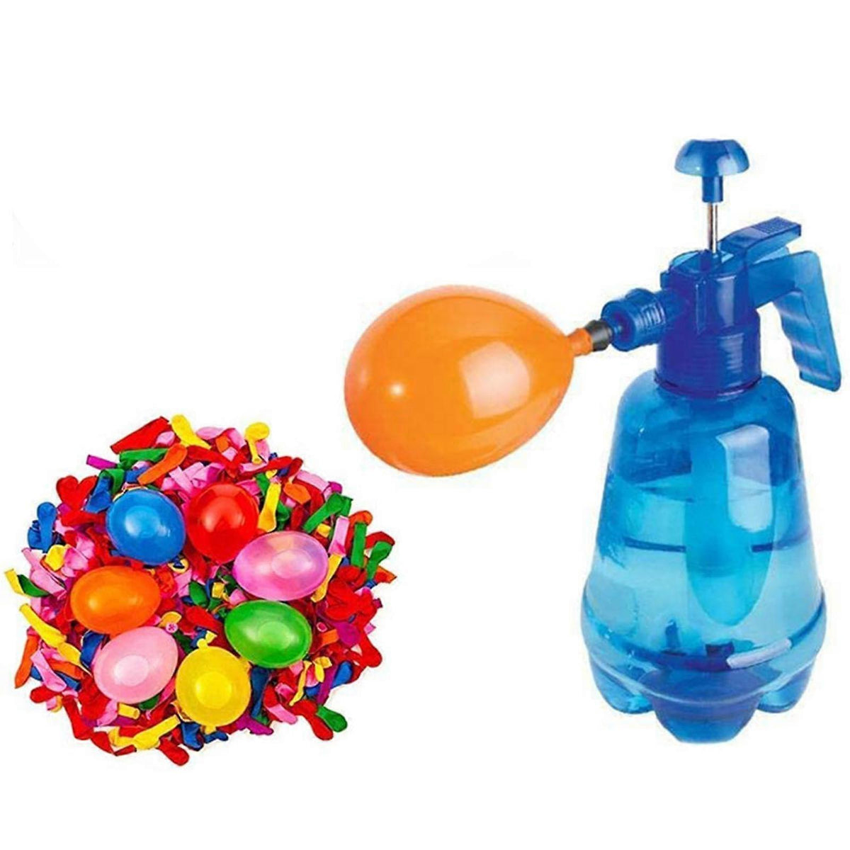 Water Balloon Pump 1.5L Hand Air & Water Pump with 500 Balloons