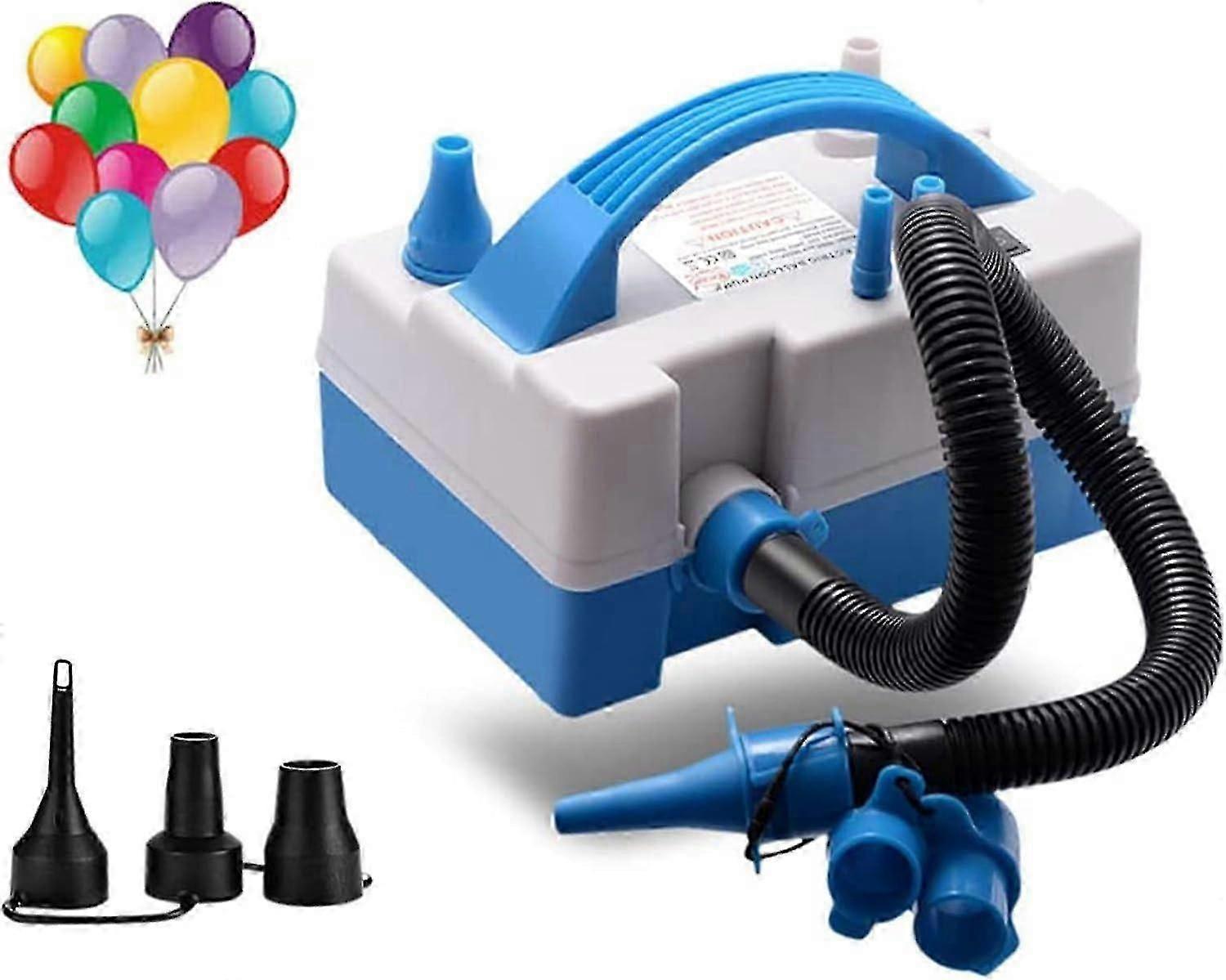 Electric Balloon Pump 600W Double Nozzle Quick Inflator for Balloons Pool Toys