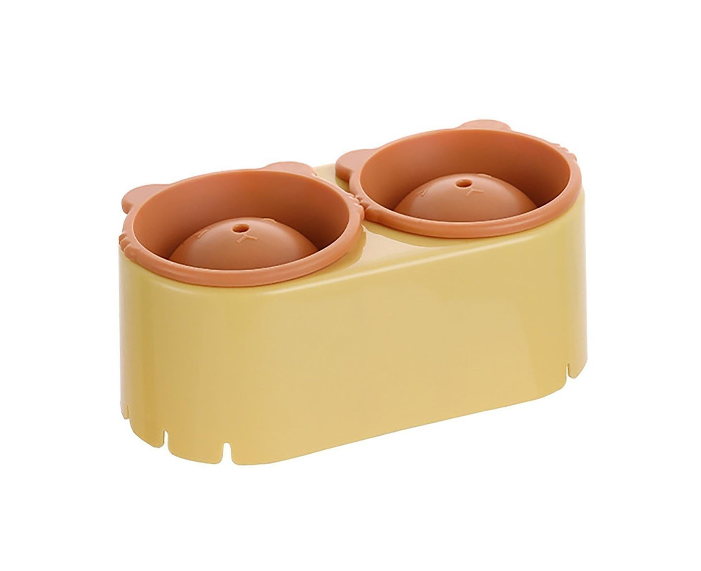 Ice Mould Anti-corrosion Fine Workmanship BPA Free Whiskey Ice Cube Ball DIY Mould for Bar-Yellow