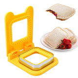 Sandwich Cutter and Sealer Yellow Crustless Bread Pancake Maker for Babies