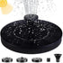 Solar Water Fountain with Nozzles Outdoor Garden Decor