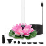Solar Pond Fountain Solar Water Fountain for Bird Bath Garden