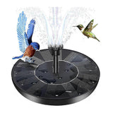 6.3in Solar Fountain Pump with 6 Nozzles for Bird Bath Garden