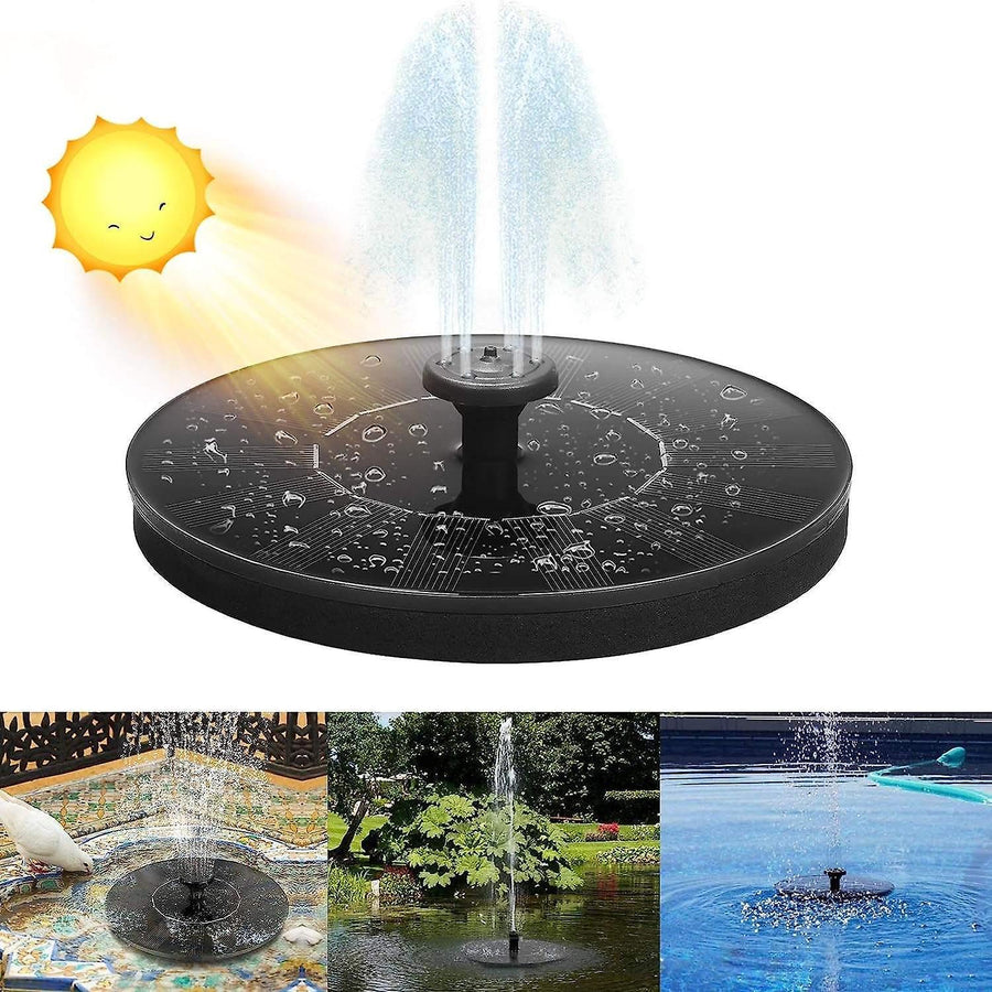 1.4W Solar Fountain Pump with 6 Spray Styles Garden Water Feature