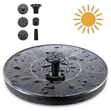 18cm Solar Fountain with White LED Light Solar Water Pump