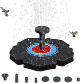 Solar Fountain Pump with 4 Nozzles for Bird Bath Garden