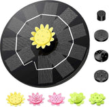 9 Effect Solar Fountain Pump with Multiple Spray Patterns