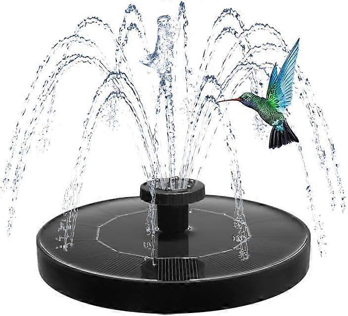 1.2W Floating Solar Fountain Pump with 6 Nozzles 30-40cm Spray