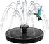 1.2W Floating Solar Fountain Pump with 6 Nozzles 30-40cm Spray