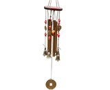 Metal Pipes Bell Copper Coin Wind Chime Ornament Garden Balcony Hanging Decor