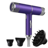 2000W Professional Ionic Hair Dryer with Diffuser Silver Purple