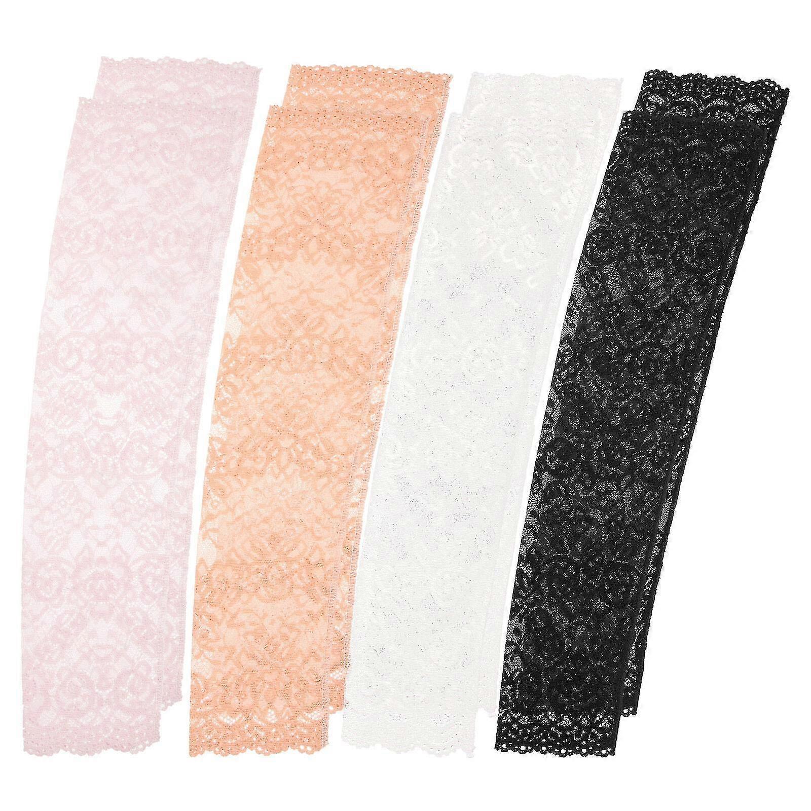 4 Pairs Breathable Cooling Arm Sleeves UV Protection Lace Design