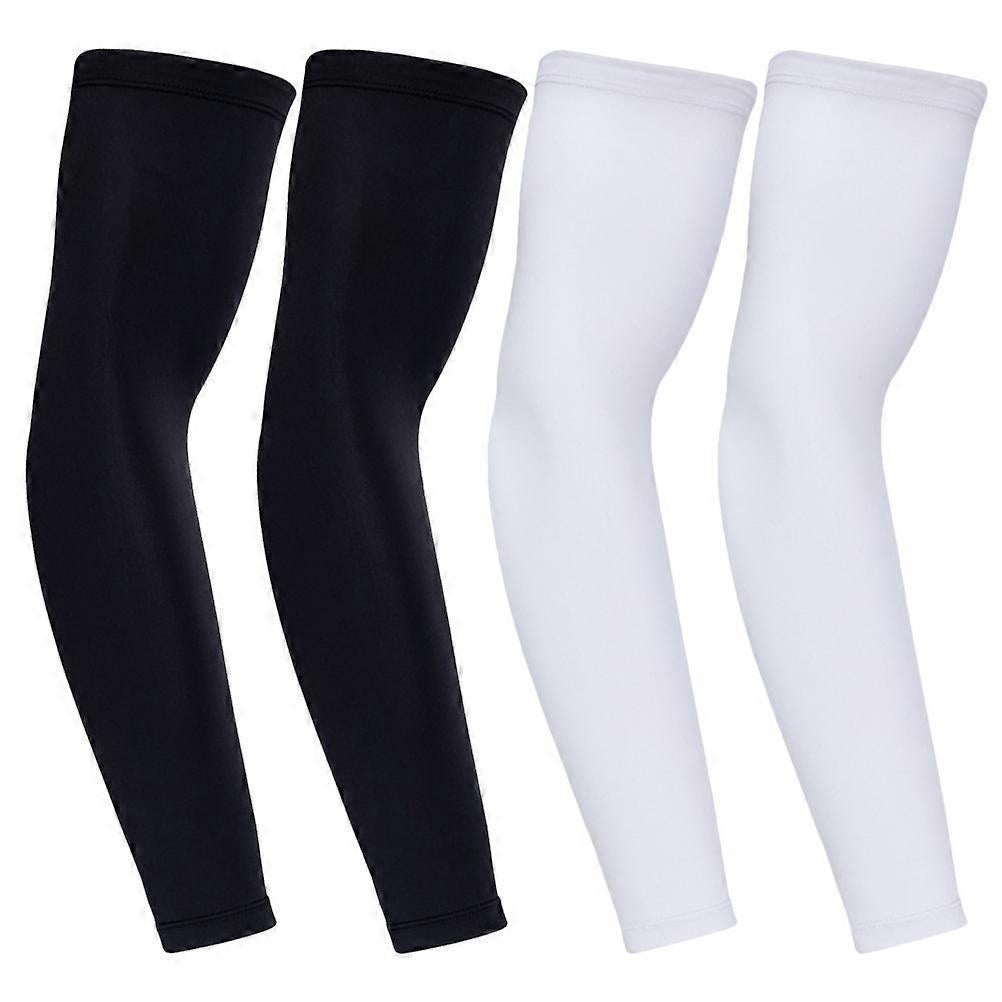 2 Pairs Breathable Sports Arm Sleeves Sun Protection for Girls