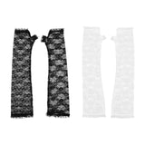 2 Pairs Women Cooling Arm Sleeves Lace Summer Design