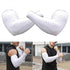 Large Size Cooling Arm Sleeves UV Protection Fishing Sports White