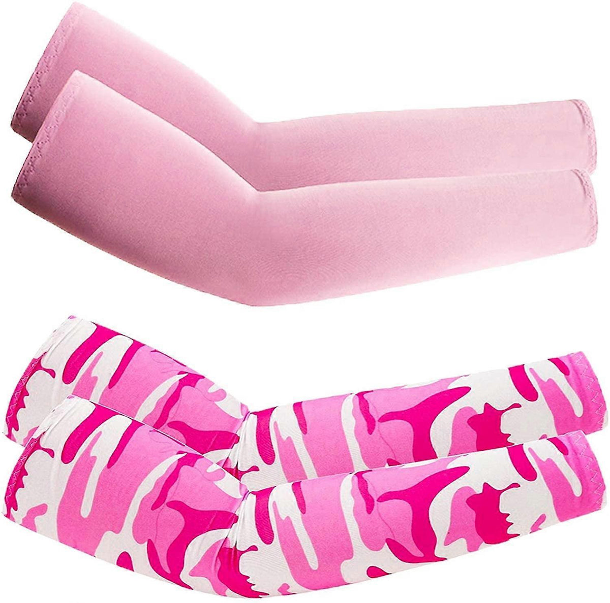 2 Pairs Cooling Arm Sleeves Anti-UV Cycling Driving Sports Use